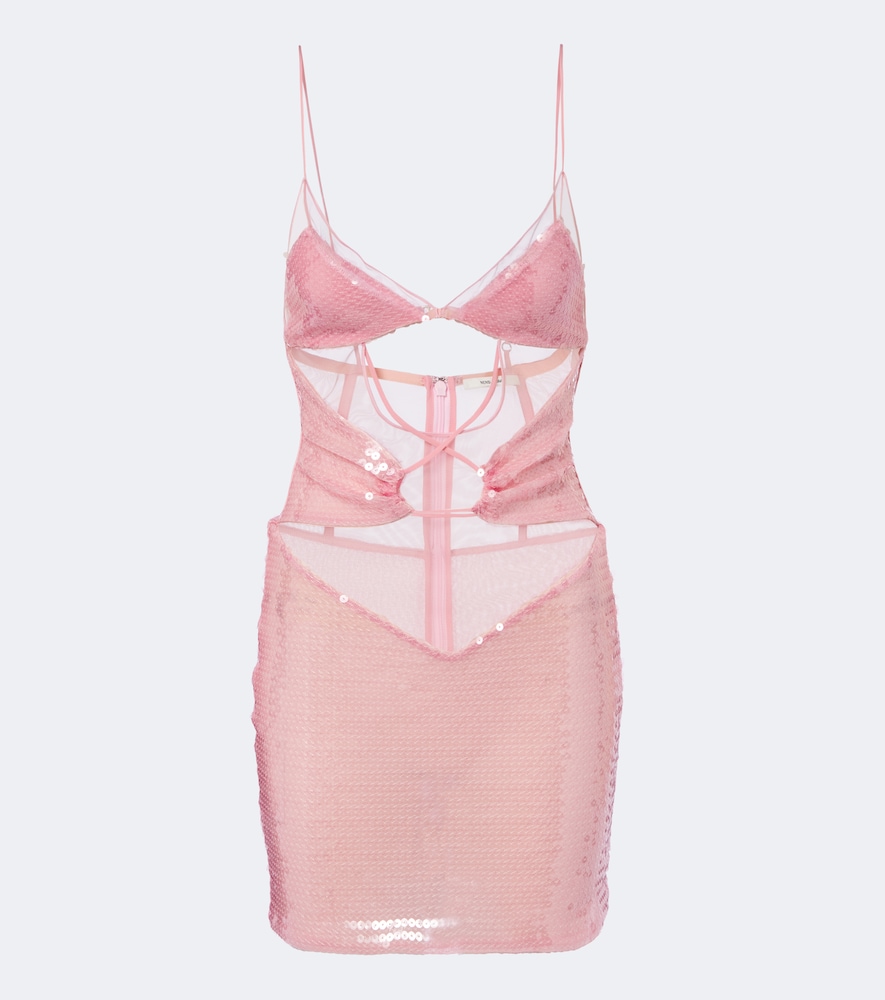 Minikleid mit Pailletten