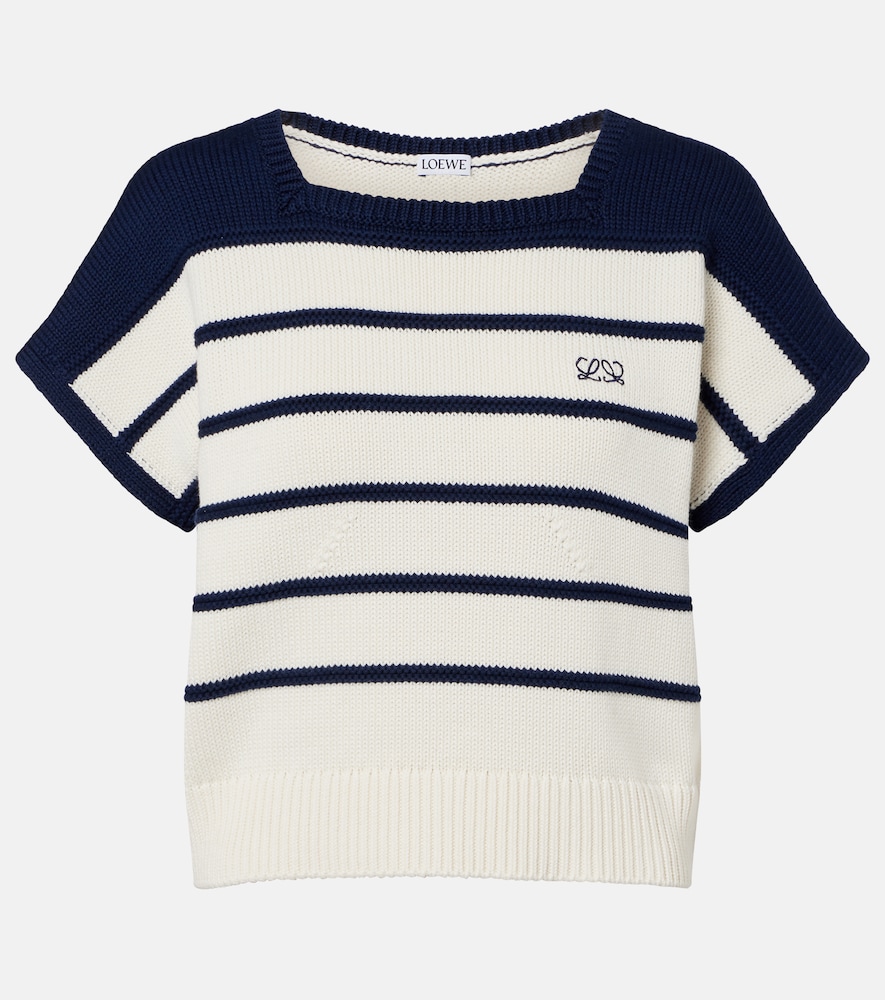 Pullover Double L aus Baumwolle und Wolle