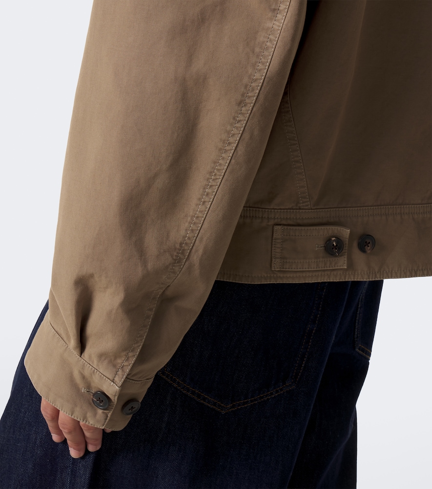Corduroy-Trimmed Cotton Field Jacket