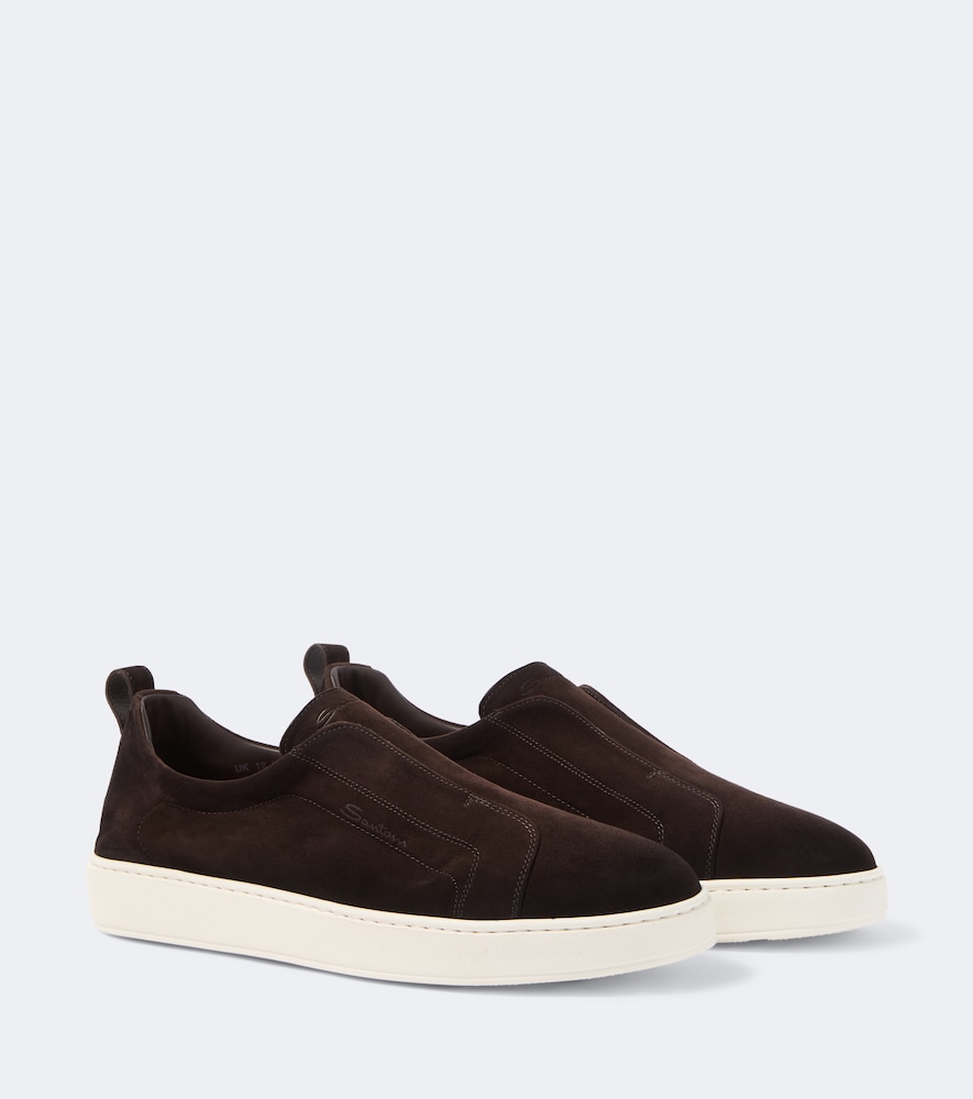 Slip-on-Sneakers aus Veloursleder