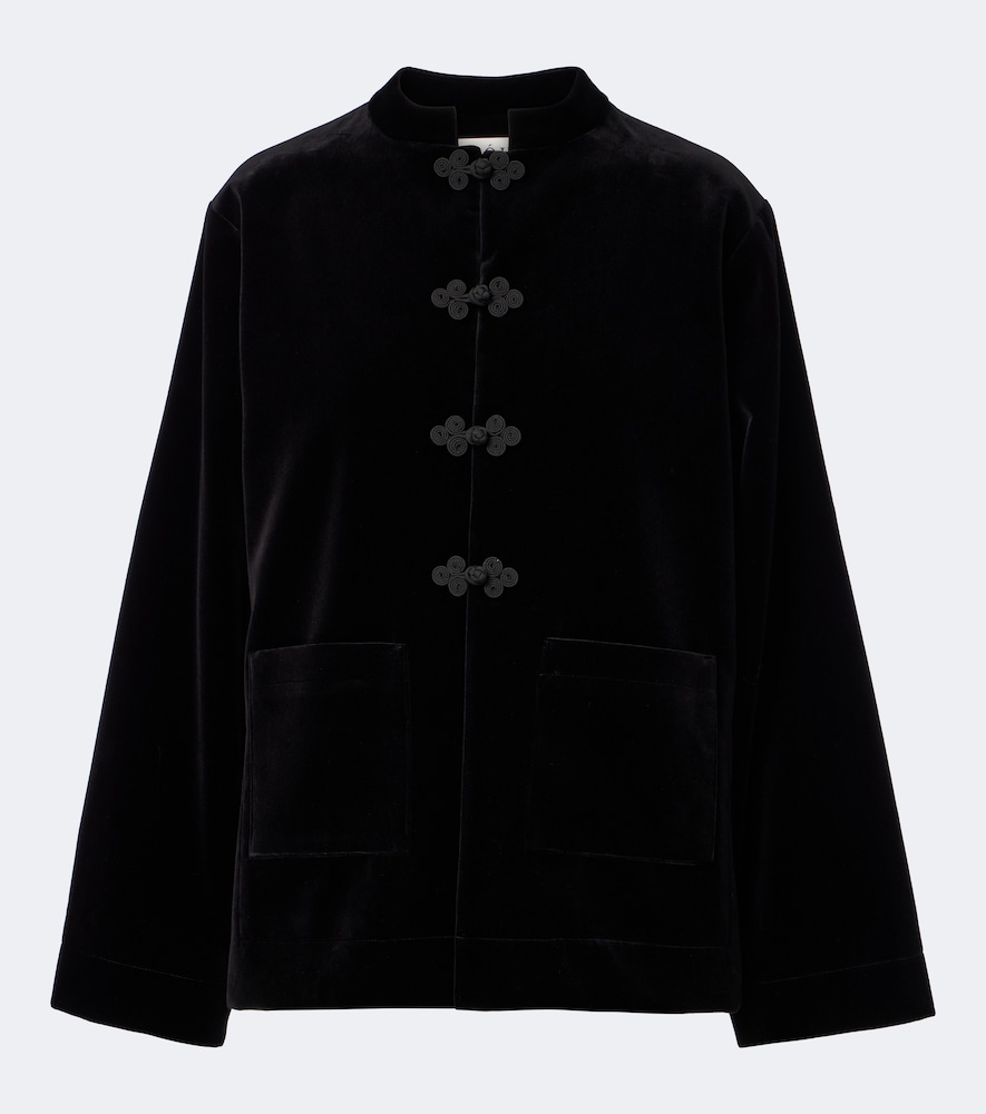 Rohe Róhe Cotton Velvet Jacket In Black