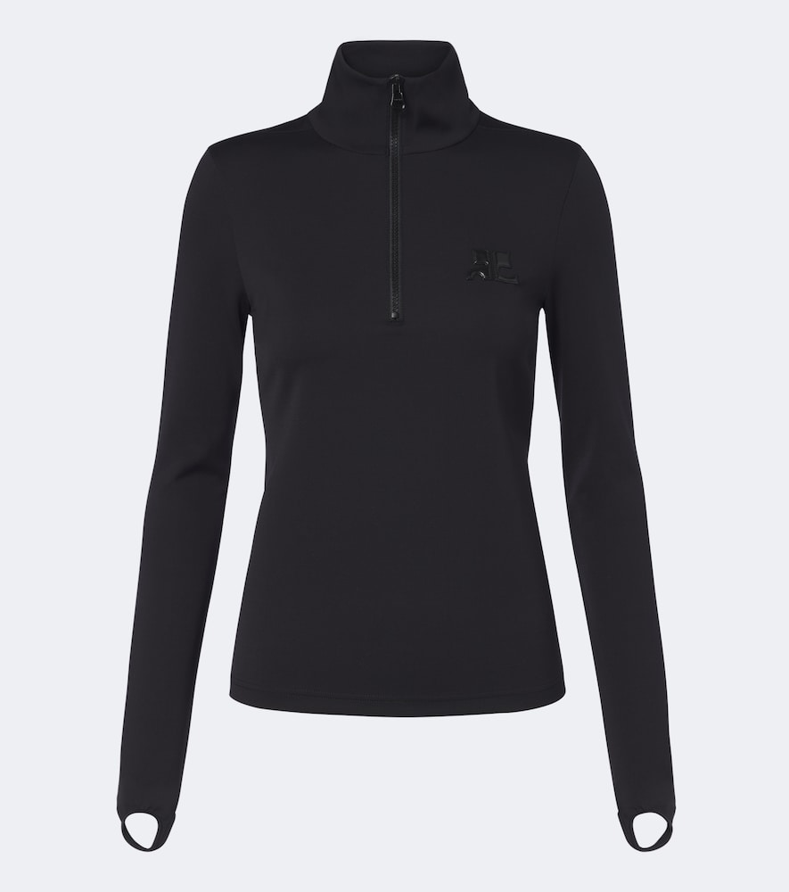 Courrèges Top da sci con logo