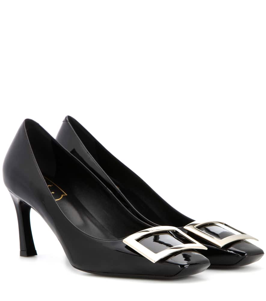 Roger Vivier Trompette Vivier Buckle Pumps In Black