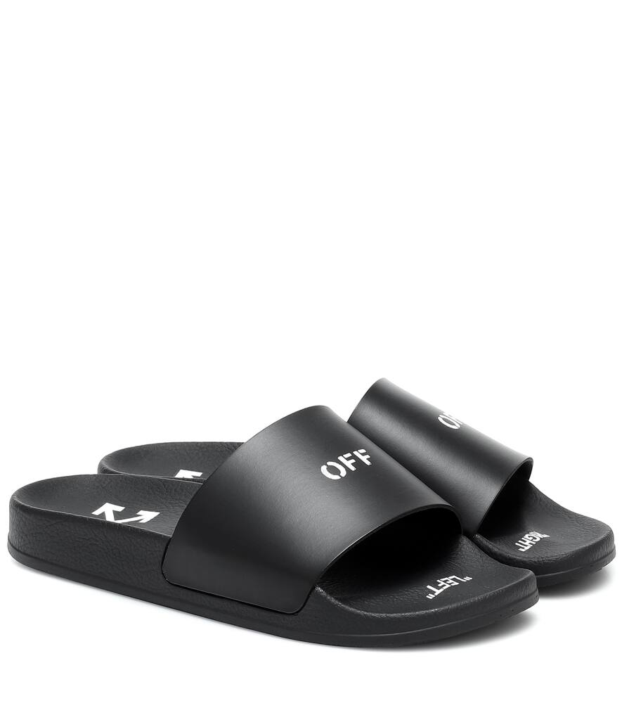 OFF-WHITE Logo rubber slides,P00430181