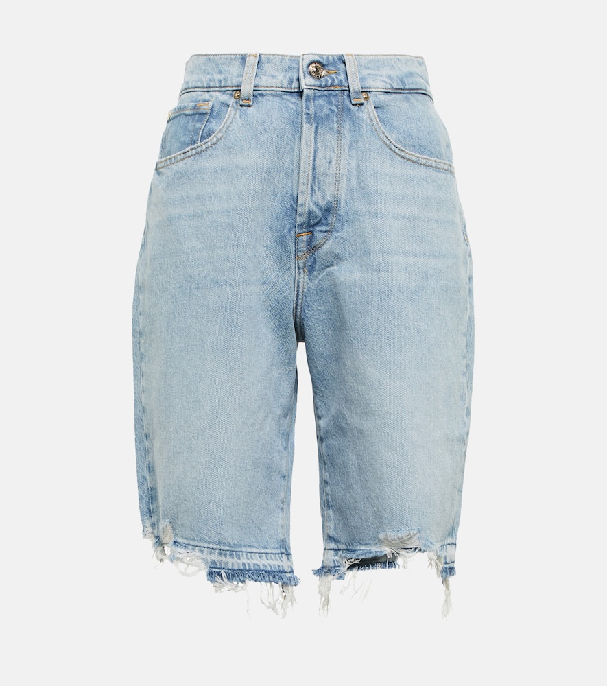 7 For All Mankind Andy distressed denim shorts