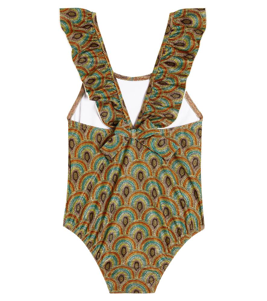 Shop Suncracy Isola Bella Printed Swimsuit In Multicoloured