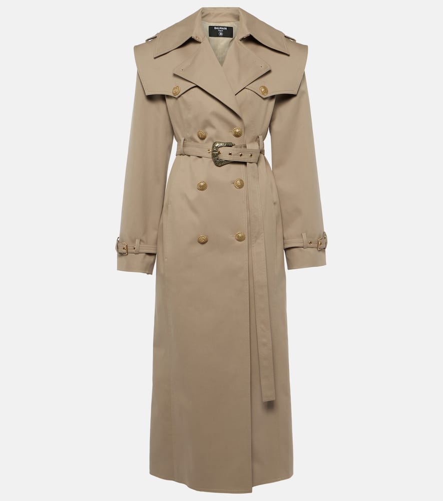 Balmain Cotton twill trench coat