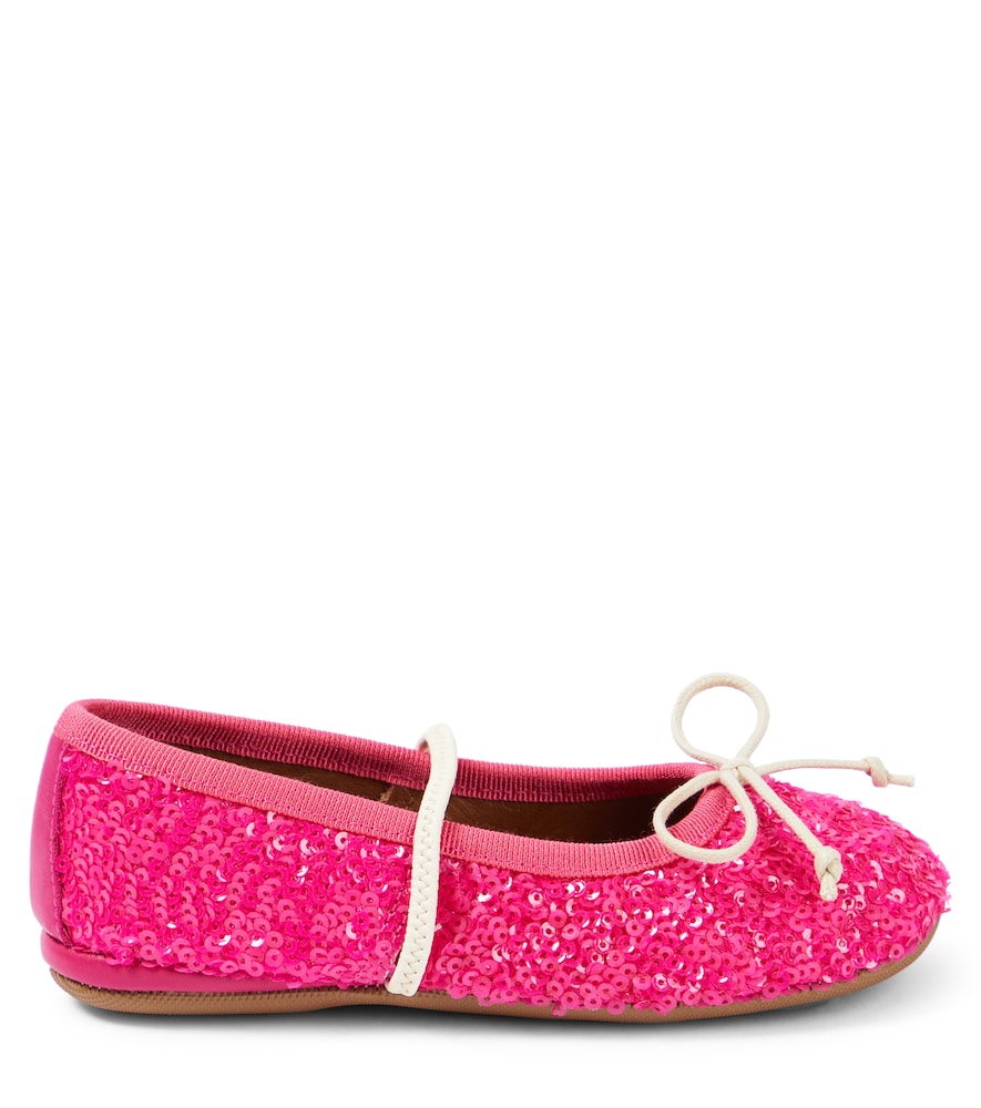  Pepe Pã¨pã¨ Paillettes Sequined Ballet Flats 