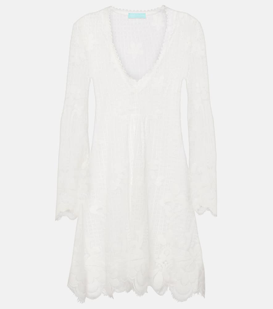 Melissa Odabash Elizabeth crochet cotton-blend minidress