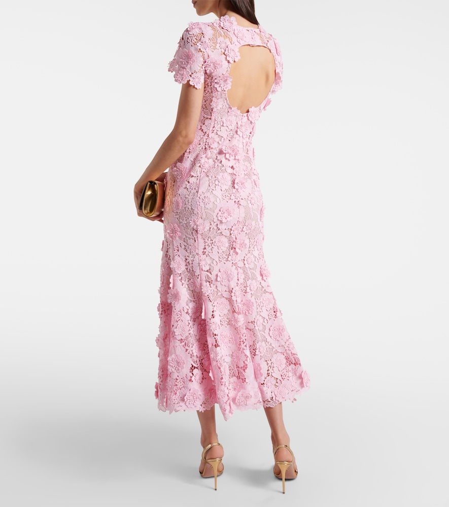  Oscar De La Renta Oscar De La Renta Midikleid Aus Spitze 