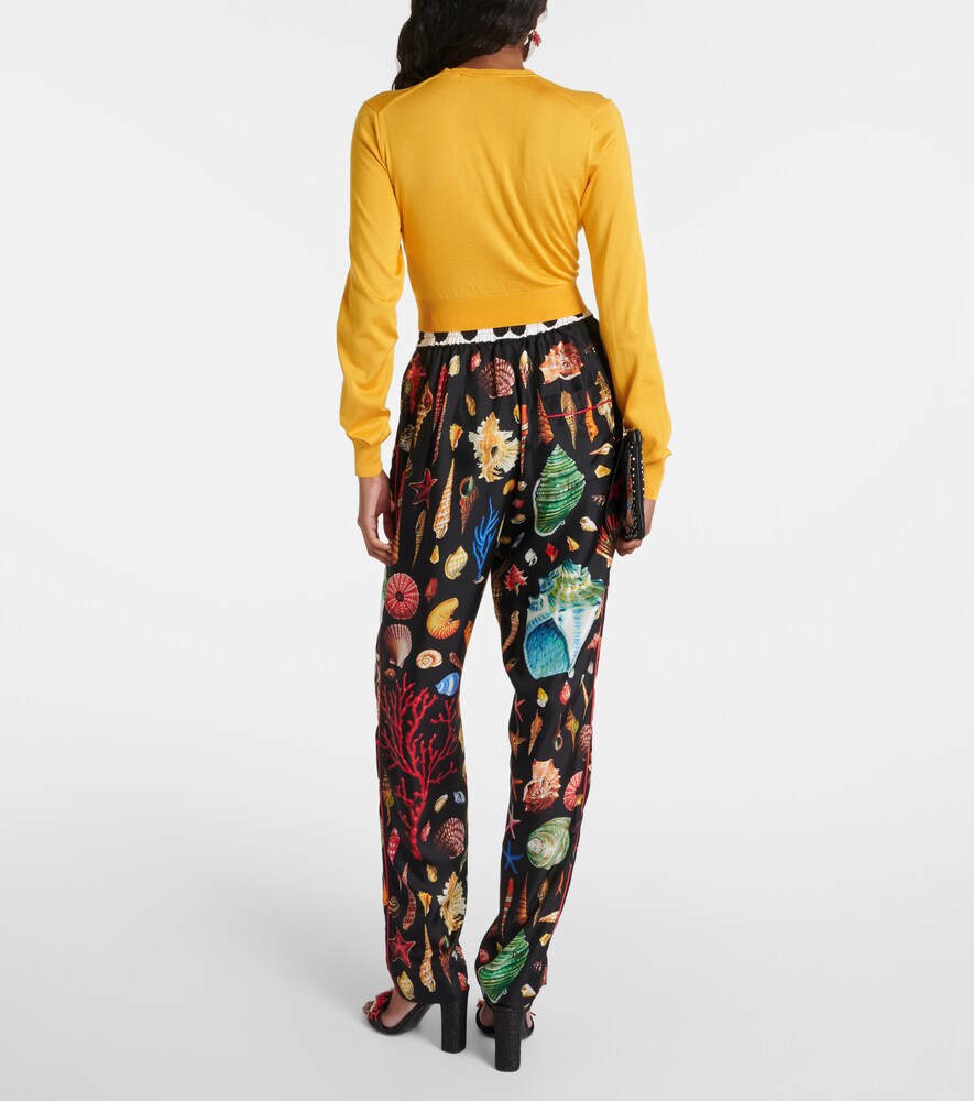  Dolce&gabbana Dolce&gabbana Cropped Silk Cardigan 