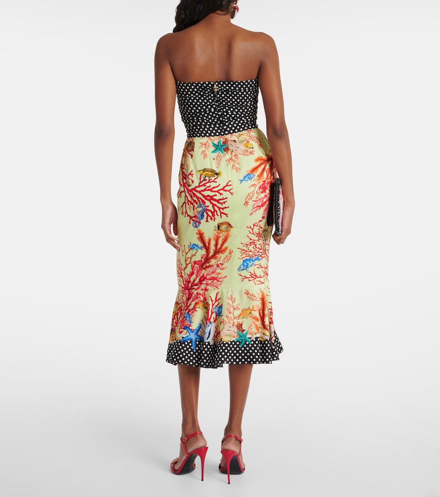 Dolce&Gabbana Capri Printed Silk-Blend Midi