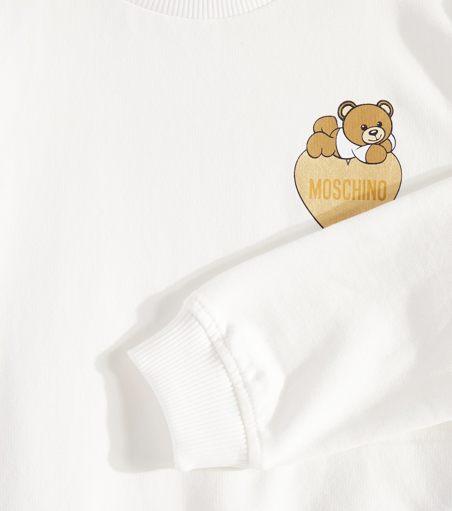  Moschino Kids Moschino Kids Sweatshirt Aus Einem Baumwollgemisch 