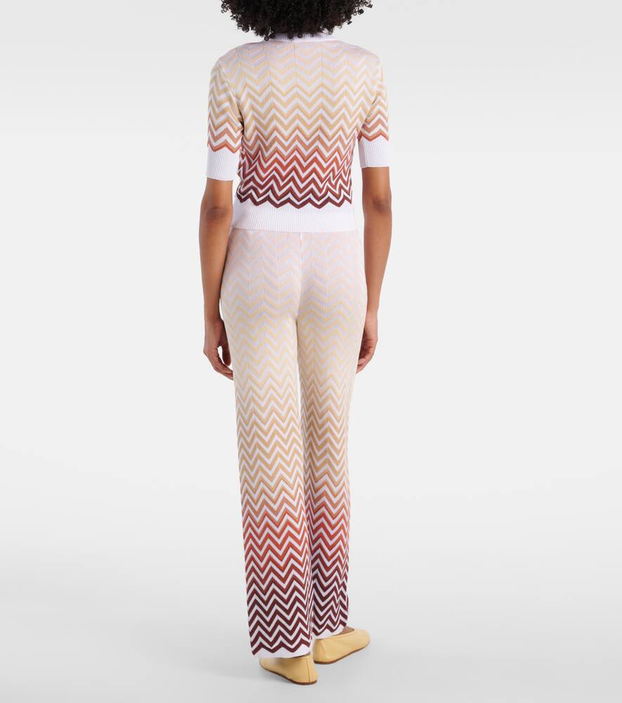 Missoni Zigzag Knitted Top In Multicolor