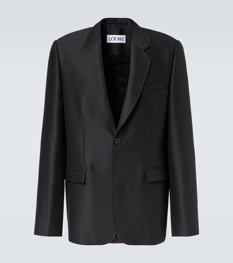 Wool and silk blazer
