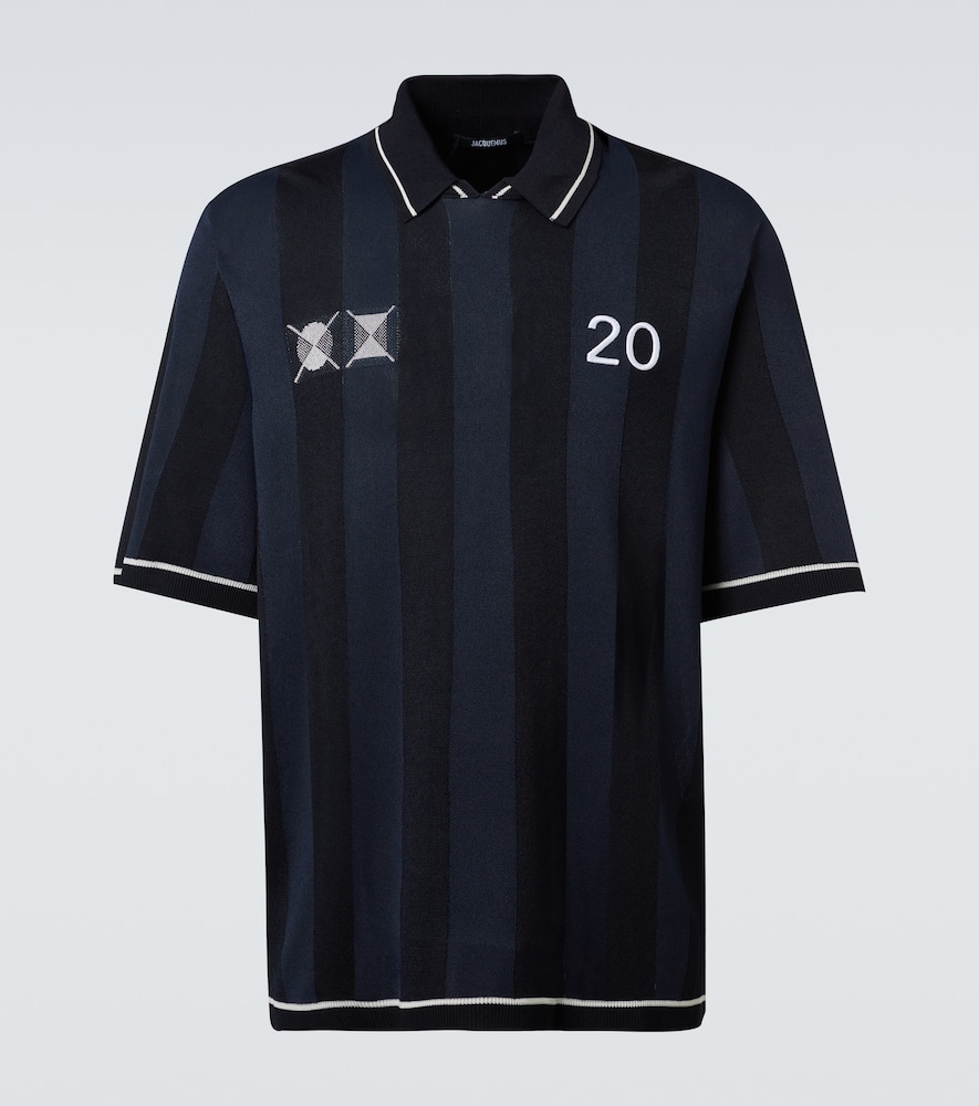 Liga striped jacquard polo shirt