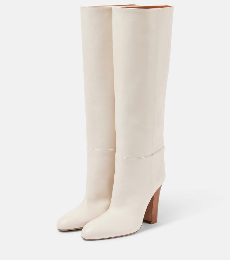 Paris Texas Lavinia 100 Leather Knee-length Boots In White