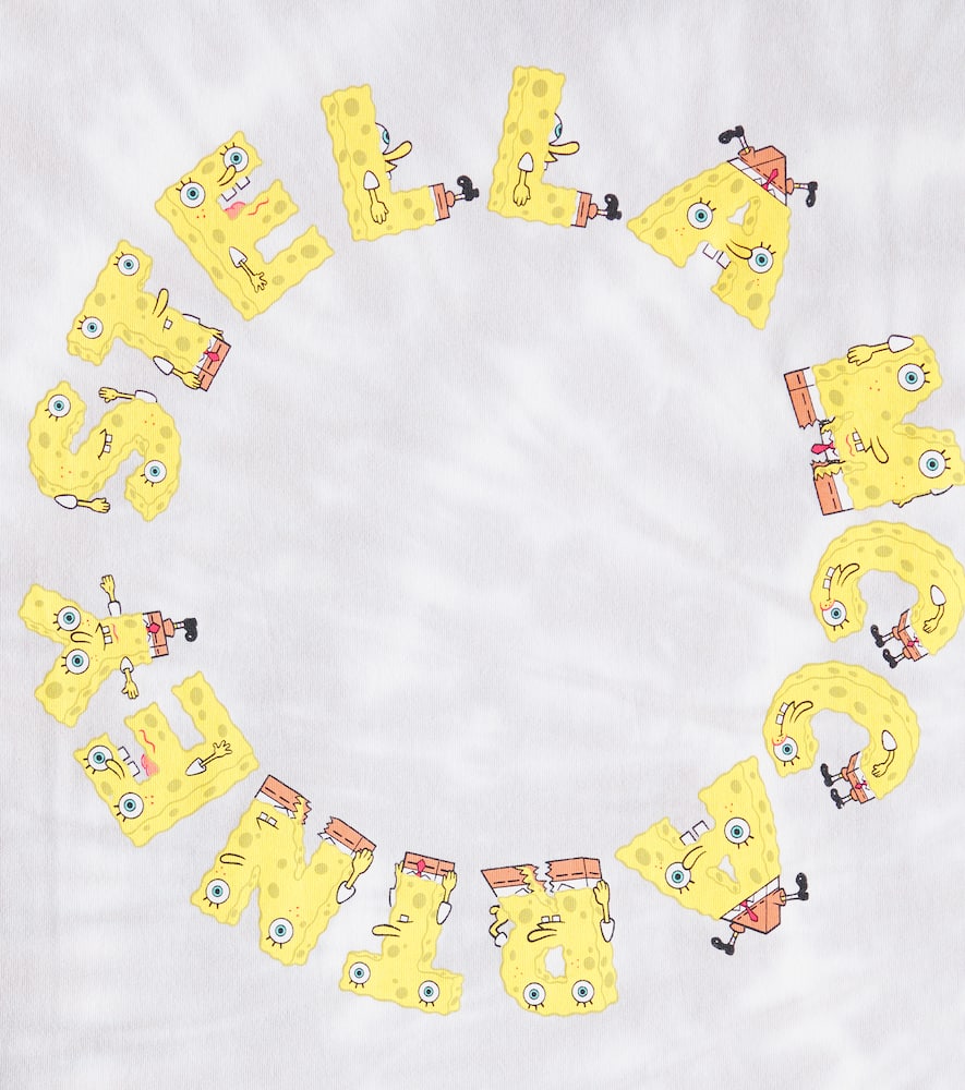 Stella Mccartney X Spongebob Squarepants Cotton Jersey T-shirt In Colourful