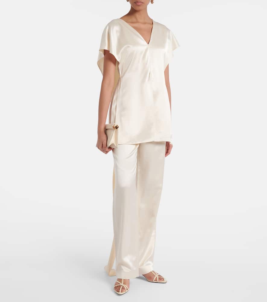TOVE SARA CAPED SATIN TOP
