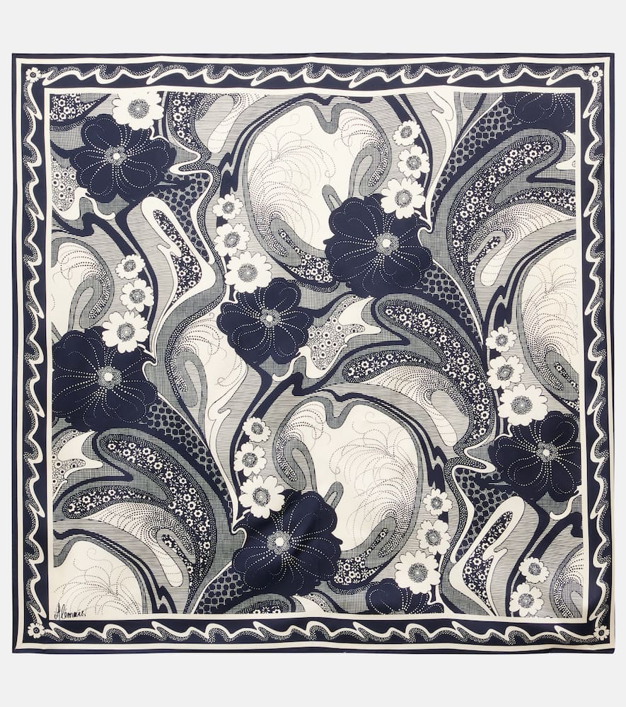 Alémais Mickey printed silk scarf