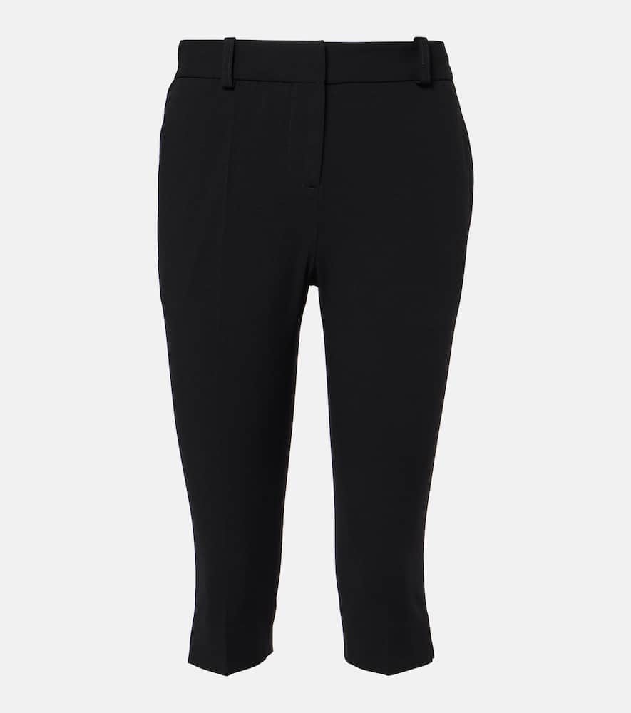 Totême Virgin Wool-blend Capri Trousers In Black