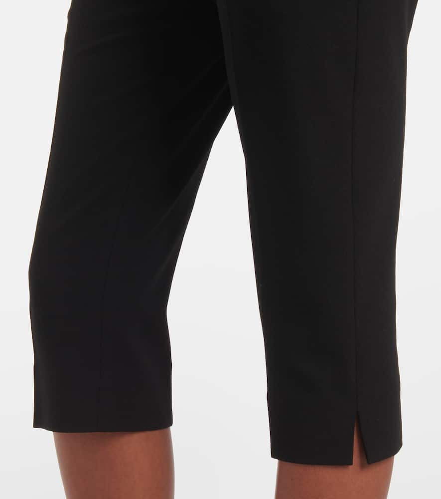 Totême Virgin Wool-blend Capri Trousers In Black
