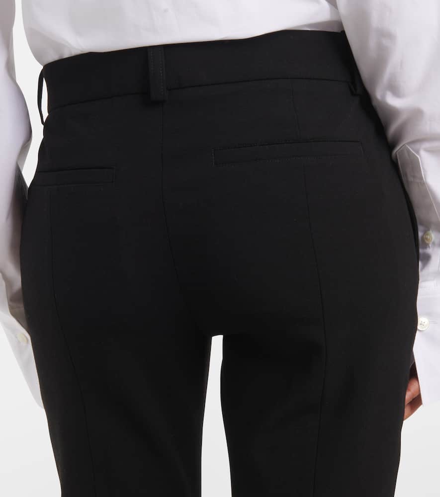 Totême Virgin Wool-blend Capri Trousers In Black