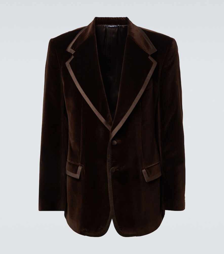 DolceGabbana Blazer en velours de coton et soie 1925 €
