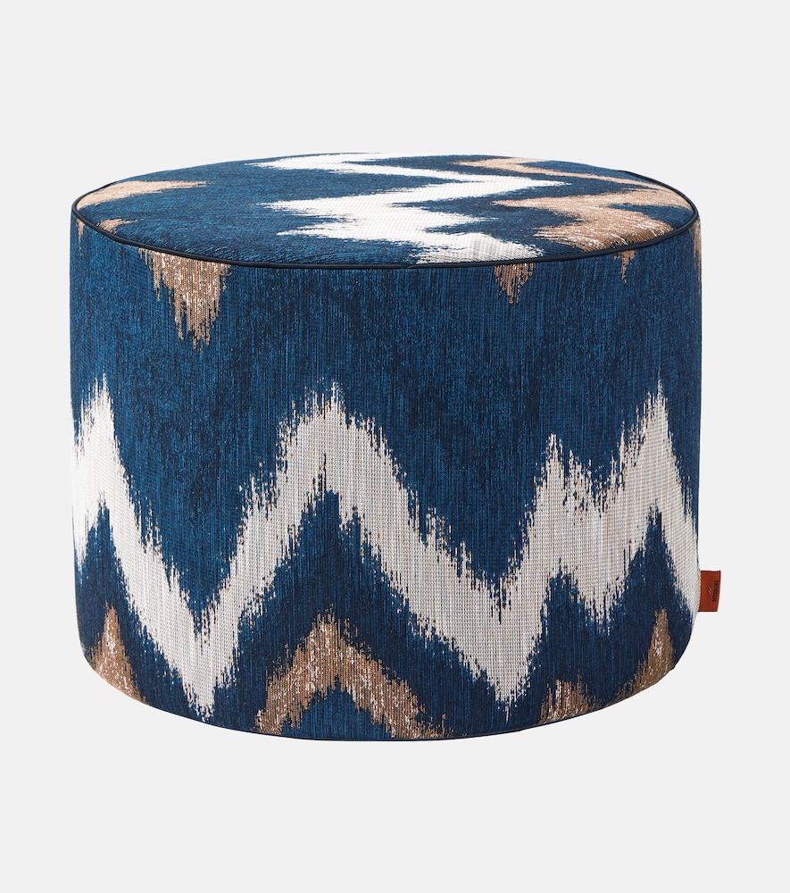 Ikat Zigzag 푸프 스툴