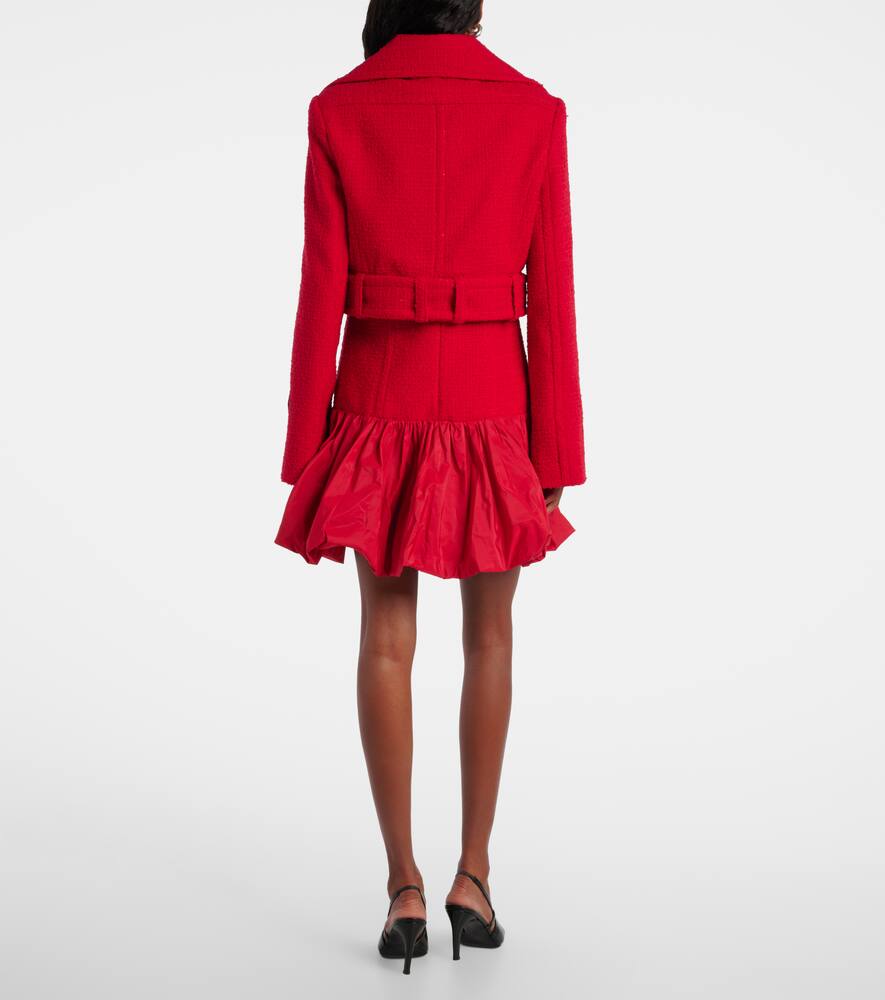 Patou Cropped Single-breasted Casual Jacket In Red