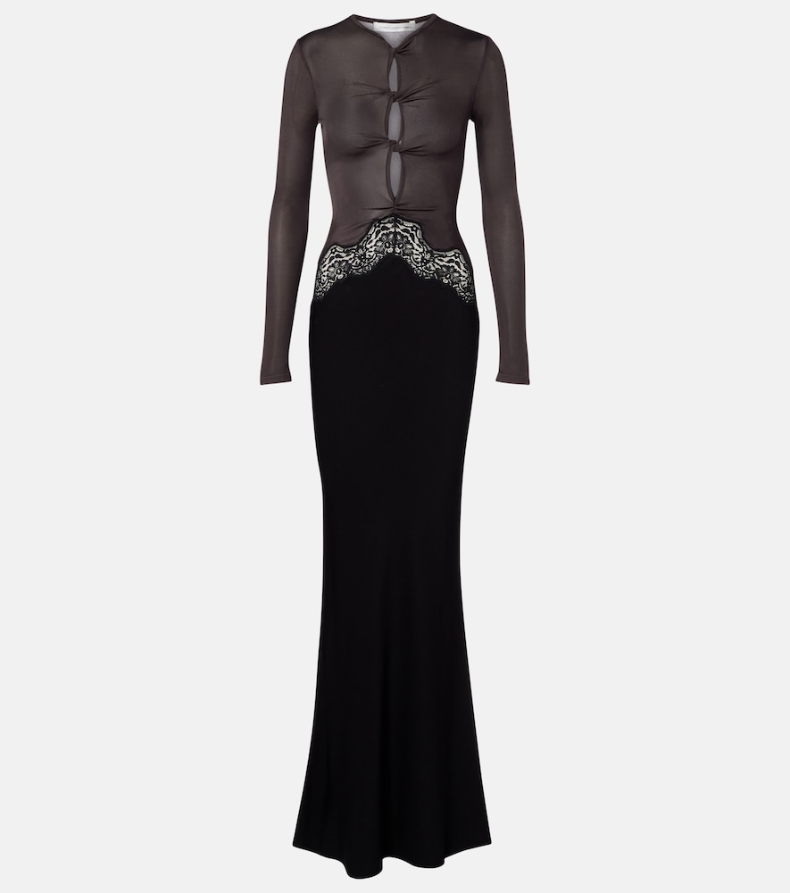 Christopher Esber Cutout lace-trimmed maxi dress