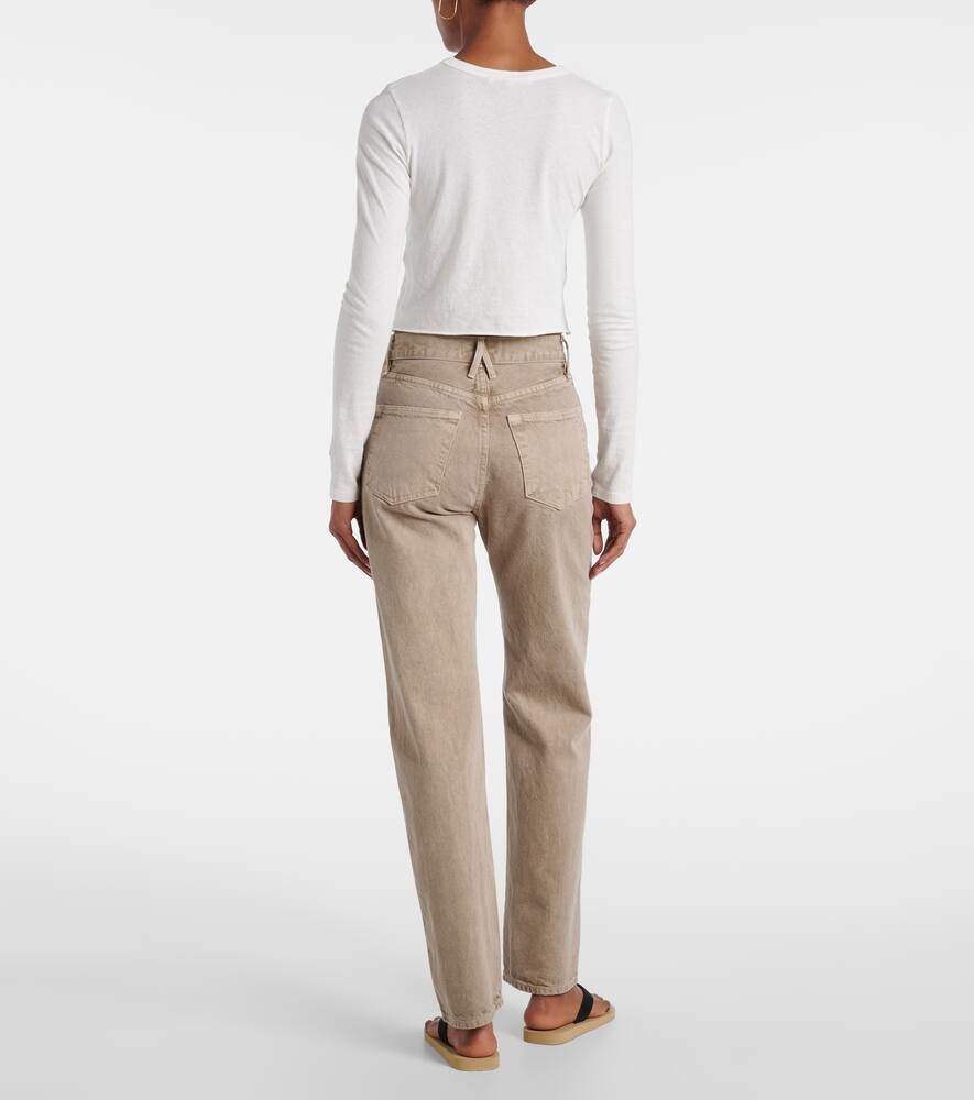 Slvrlake London Straight Jeans In Neutral