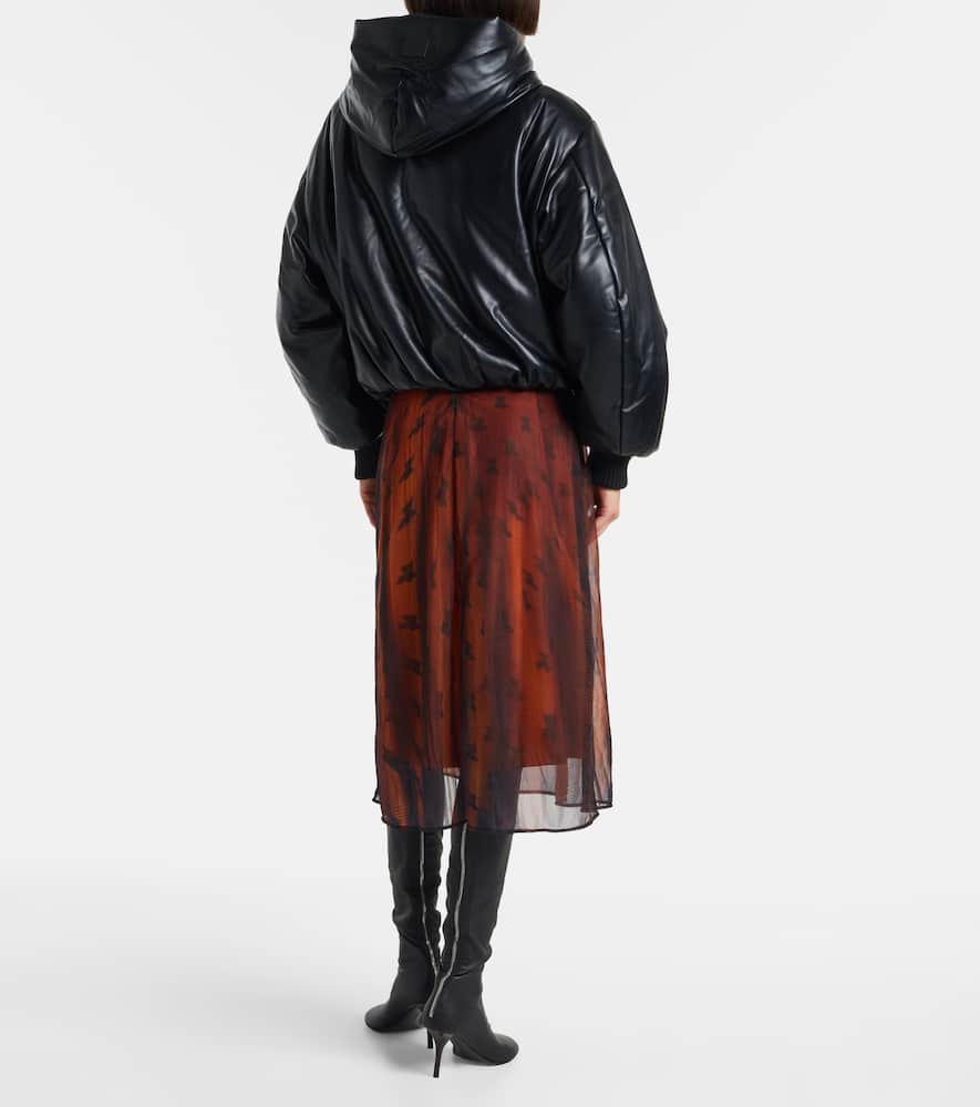 Acne Studios Grain Faux Leather Jacket Black In Black