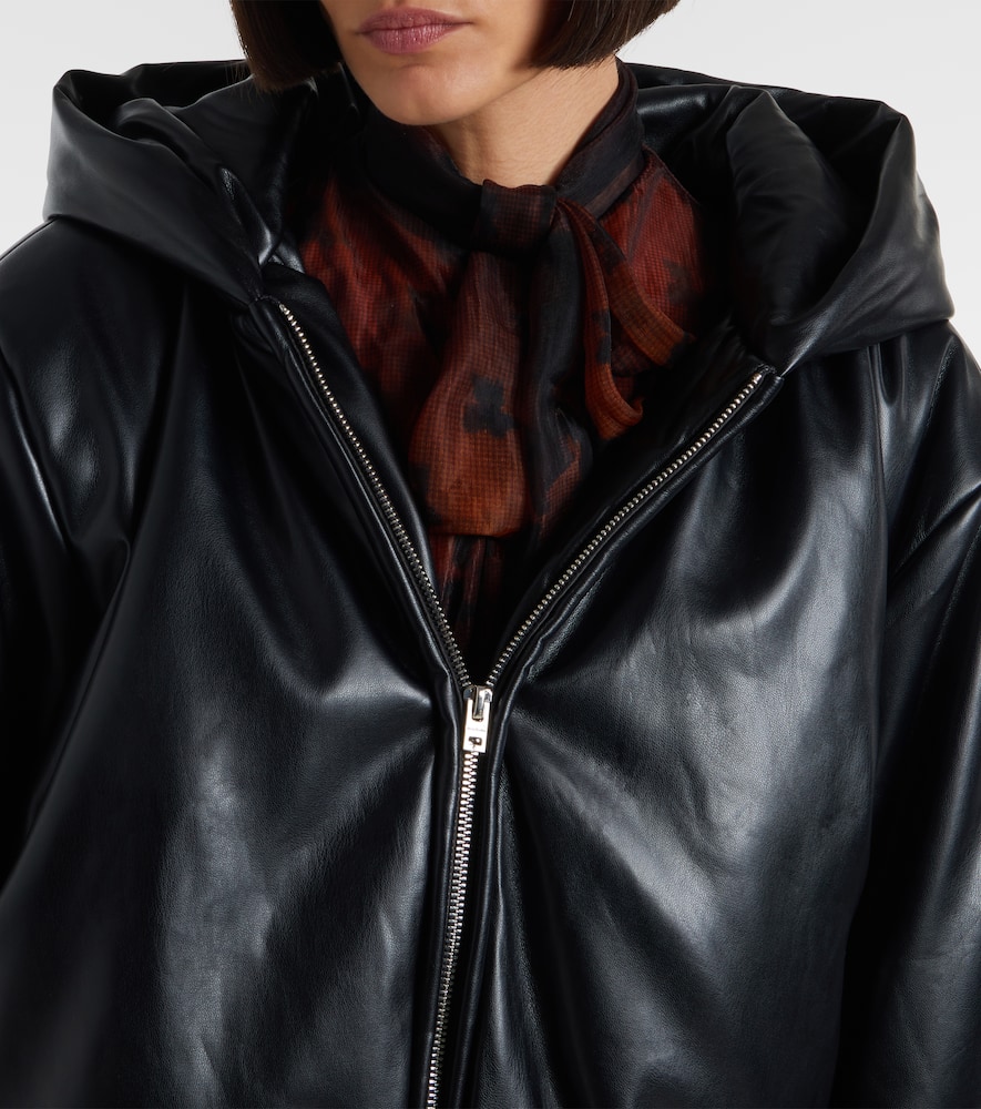 Acne Studios Grain Faux Leather Jacket Black In Black