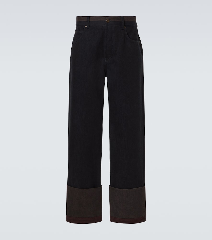 Loewe Colorblocked wide-leg jeans
