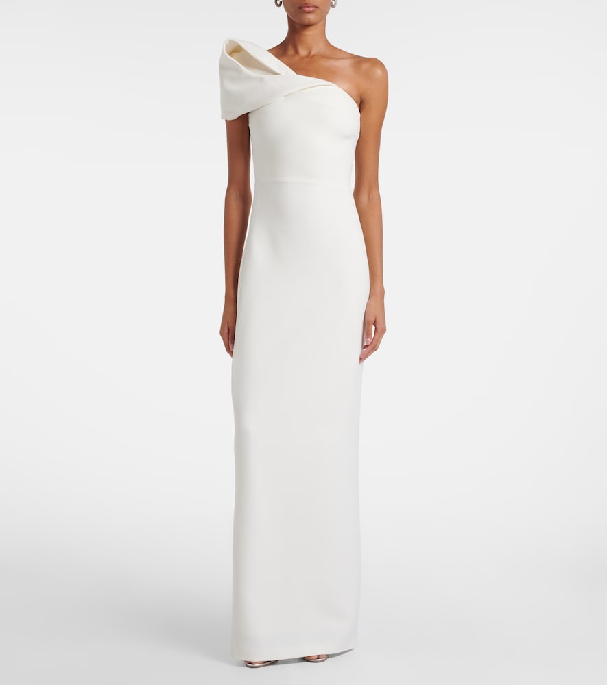 Safiyaa Bridal Blanchette crêpe gown