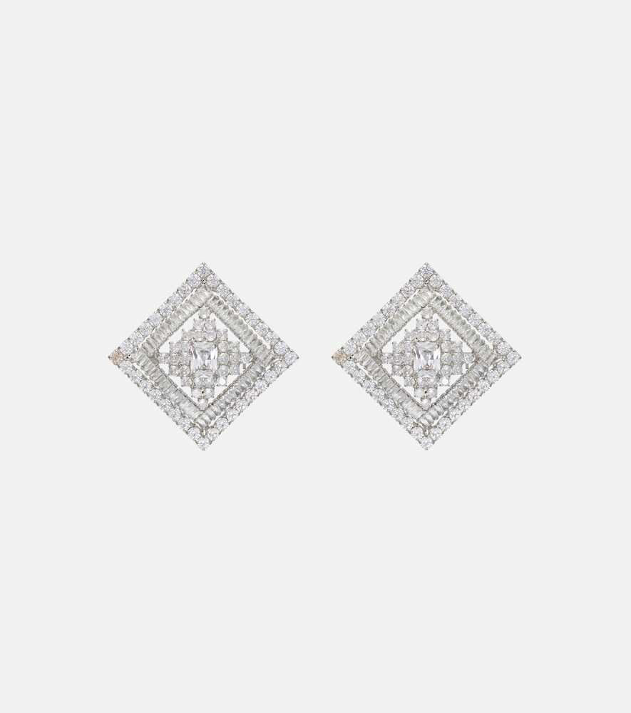 Rebecca Vallance Louise crystal-embellished earrings