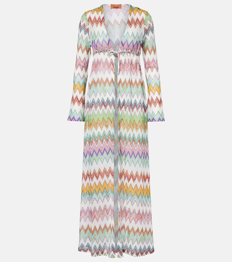 Missoni Donna Copricostume Con Lamé A Zig Zag Multicolore It Taglia 42- Mytheresa