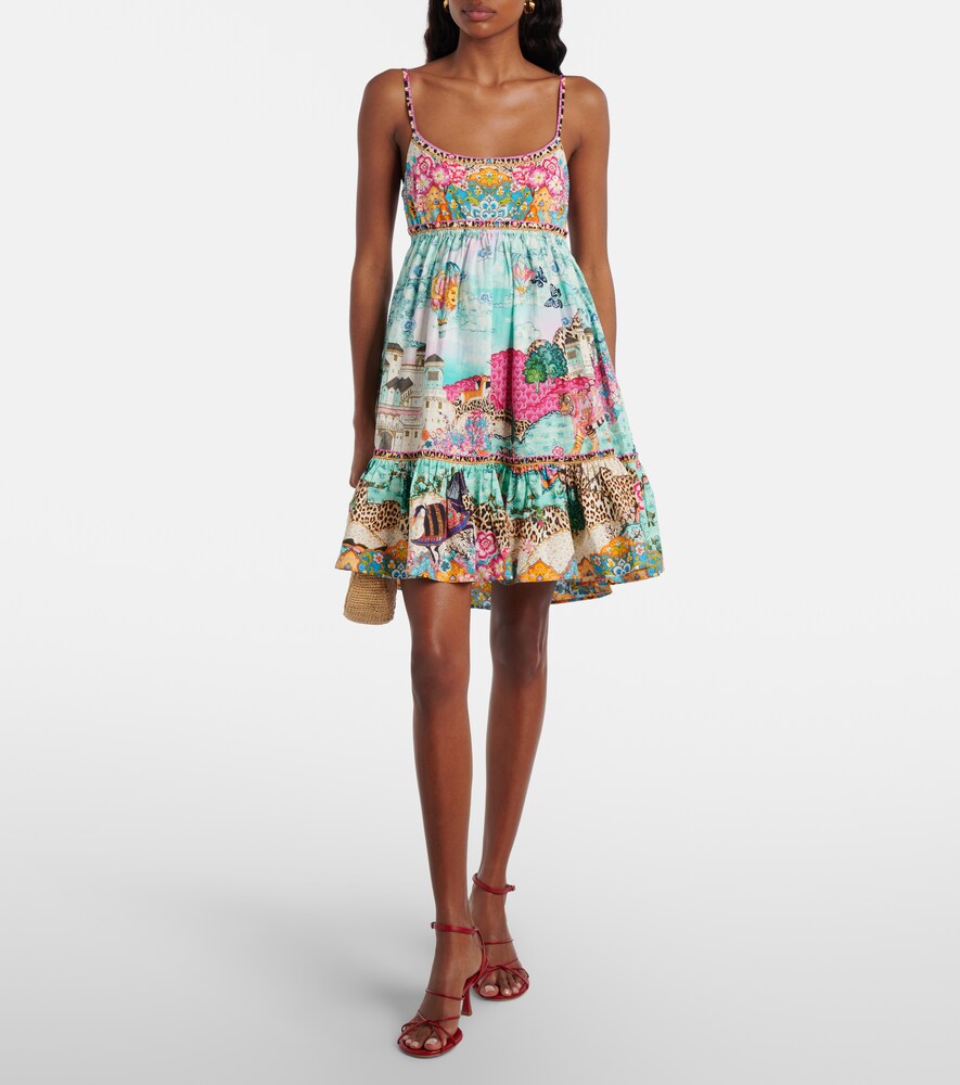 Camilla Camilla Bedrucktes Minikleid Aus Baumwolle 