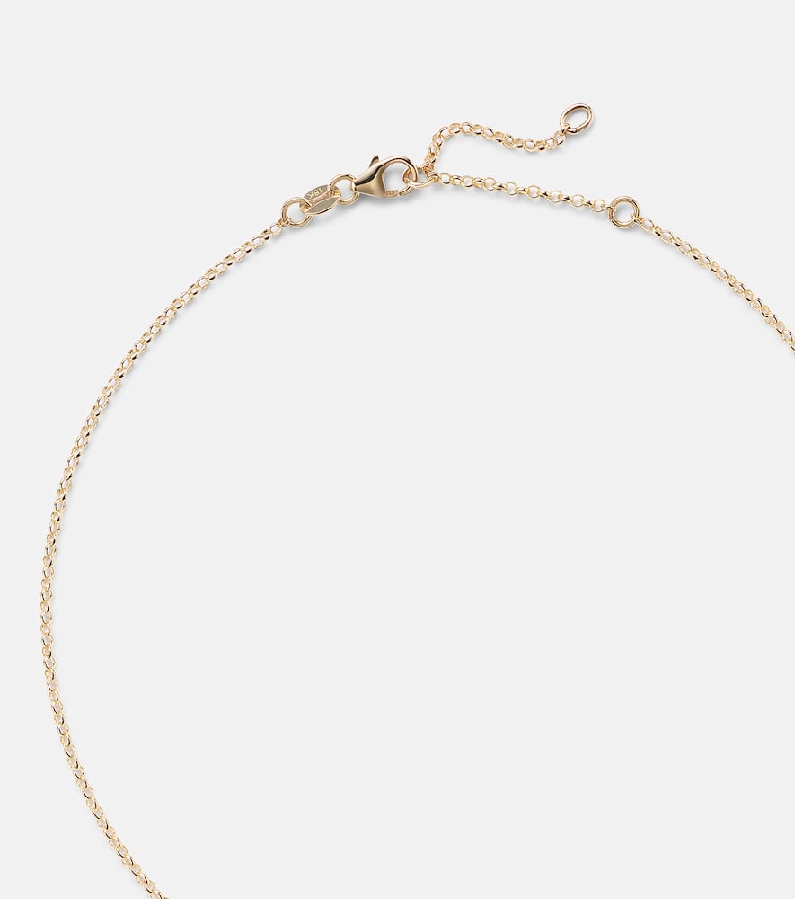 Foundrae 18kt Gold Necklace With Onyx In Gold