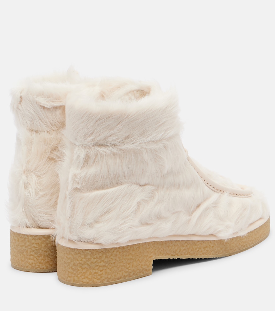  Aquazzura Aquazzura Frosty Shearling Ankle Boots 
