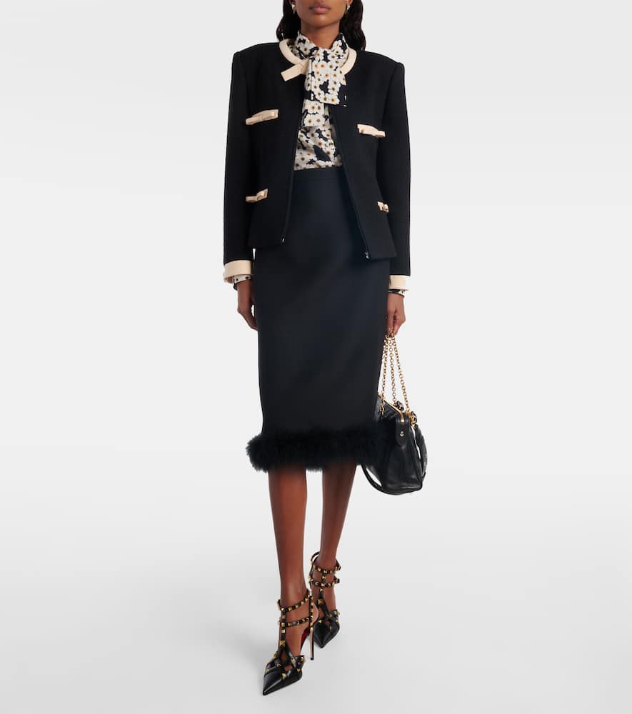 Valentino Studdy Leather Pumps In Black