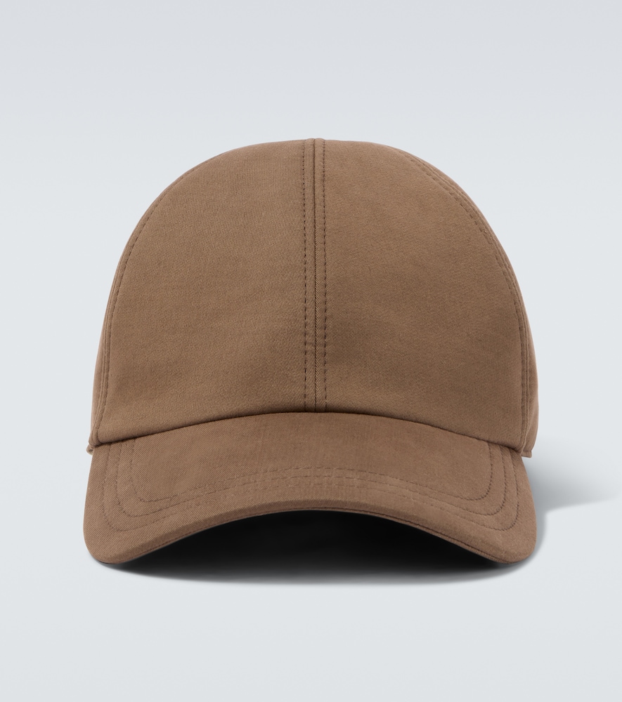 The Row Men's Brown Caspian Cotton And Cashmere Canvas Baseball Cap Medium - Mytheresa