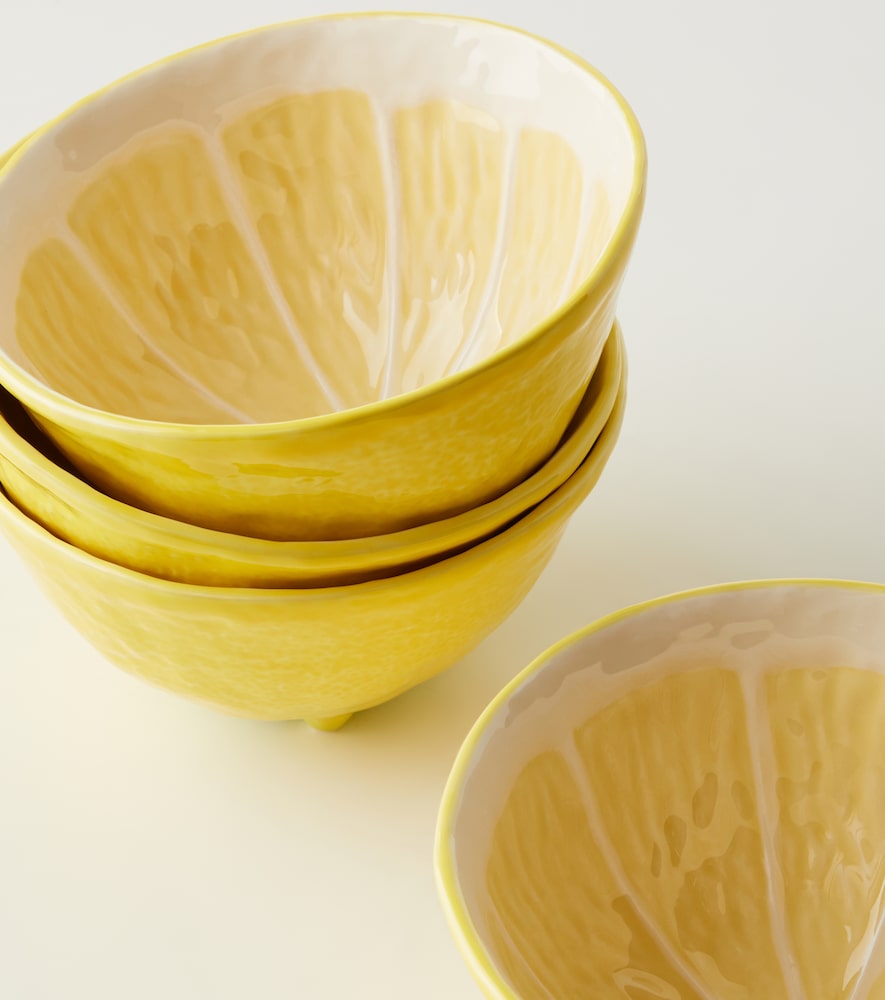 Bordallo Pinheiro Bordallo Pinheiro Set Aus Vier Müslischale Lemon 