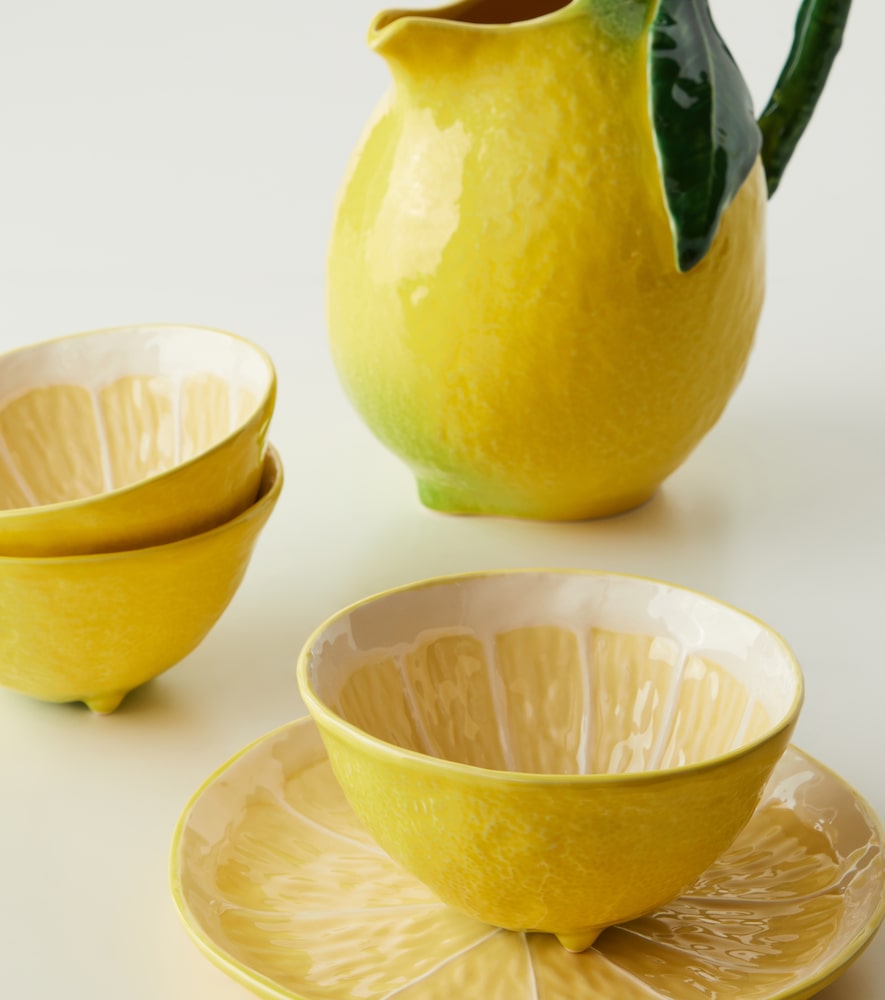  Bordallo Pinheiro Bordallo Pinheiro Set Aus Vier Müslischale Lemon 