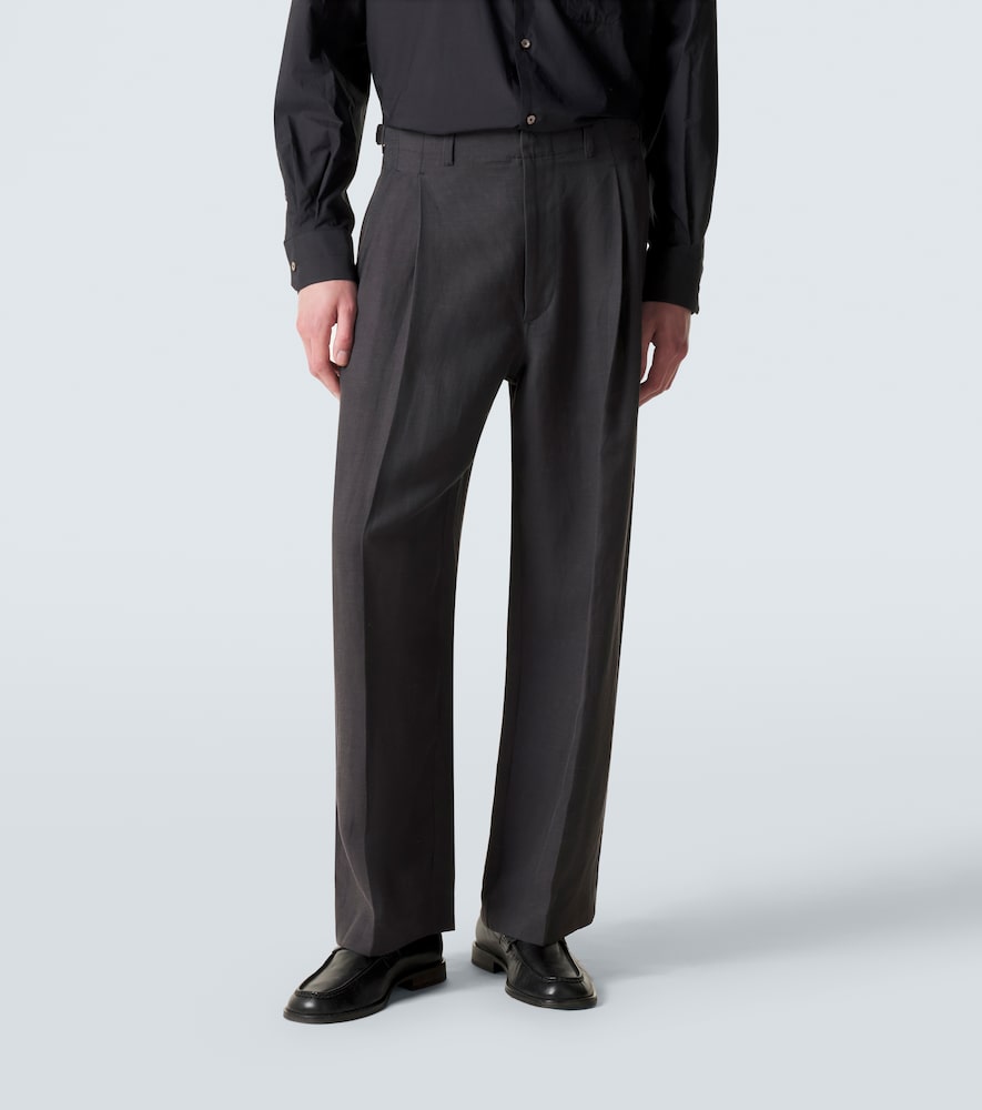  Lemaire Lemaire Weite Hose Aus Gabardine 