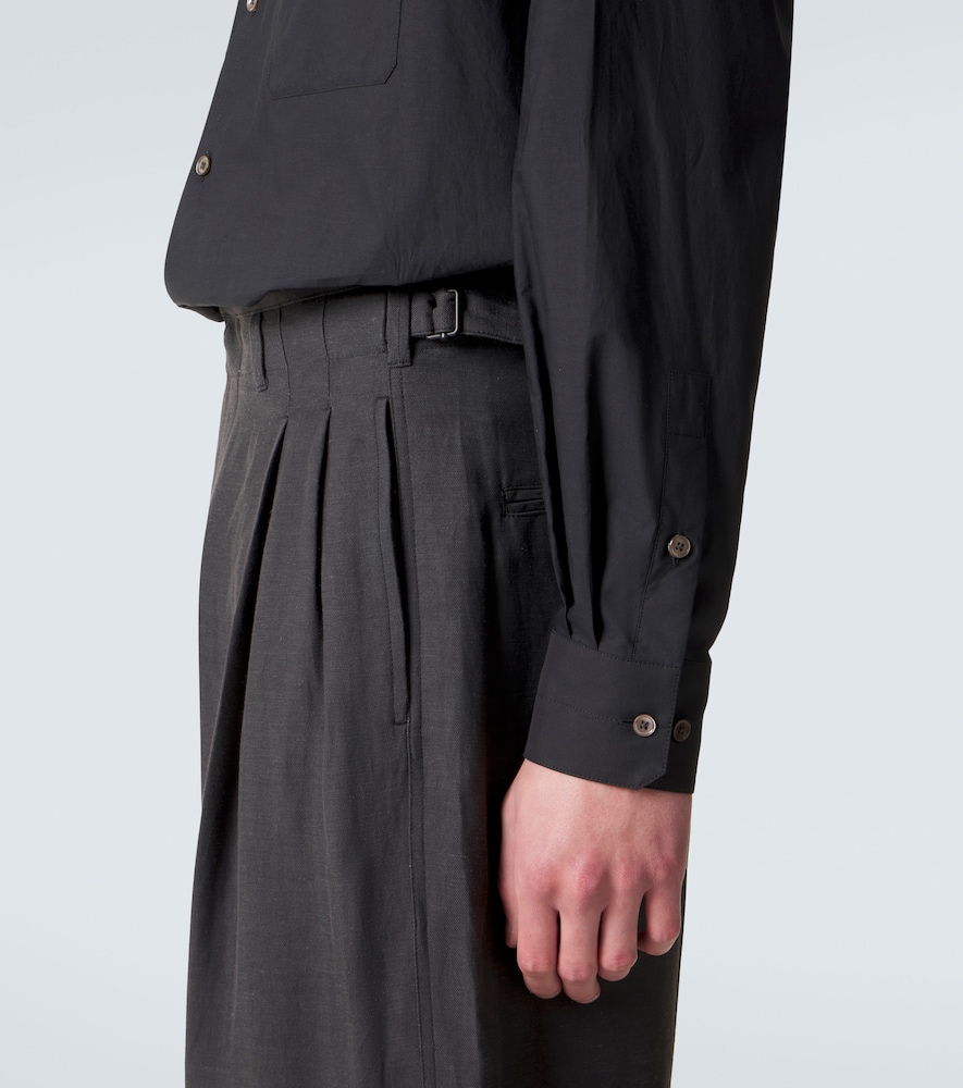  Lemaire Lemaire Weite Hose Aus Gabardine 
