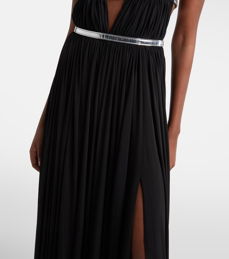  Alaia Alaïa Robe Mit Metallic-leder 