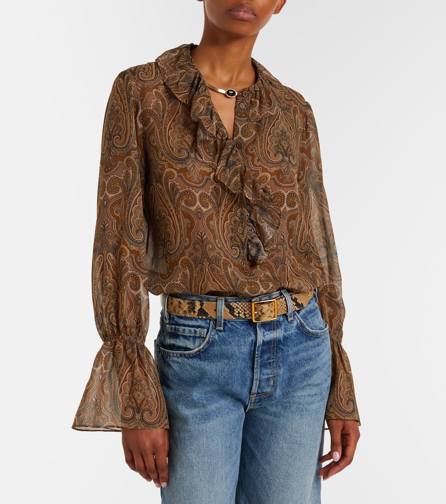 Nili Lotan Cecily paisley silk blouse