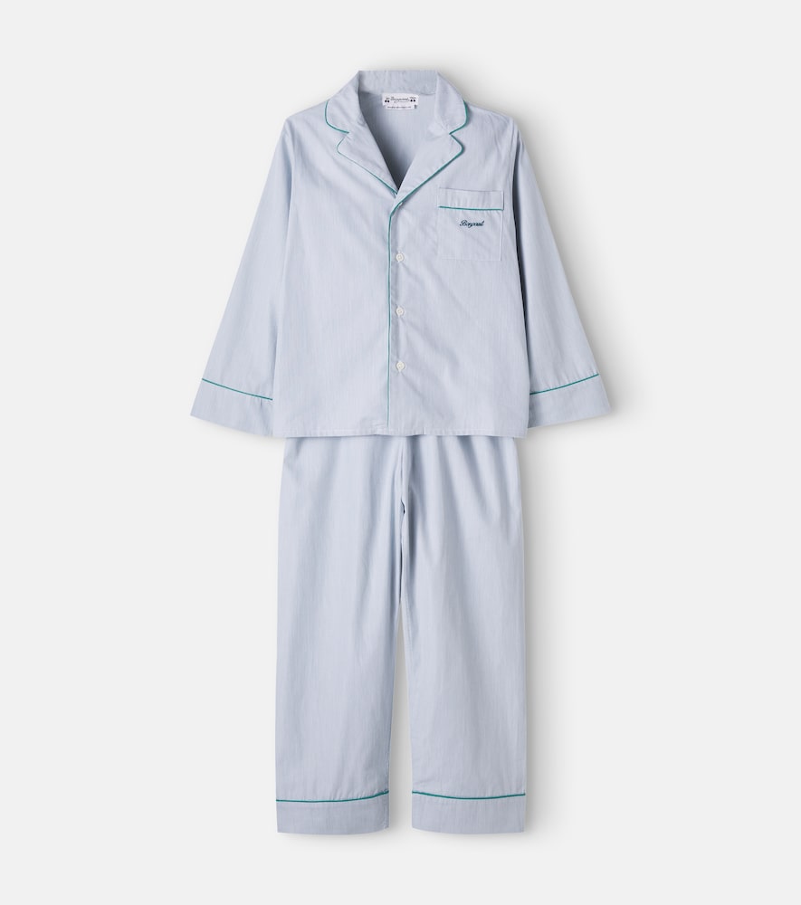 Bonpoint Sleeper striped cotton pajamas